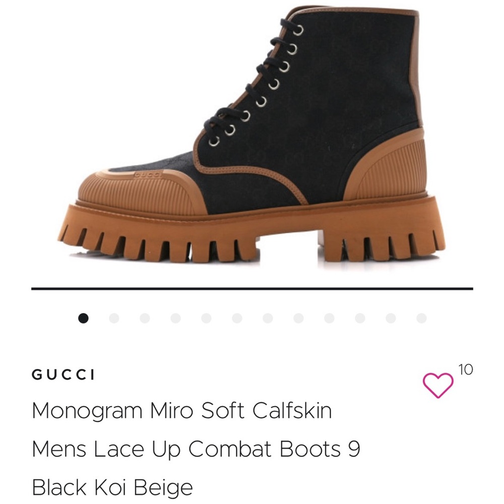 Gucci Lace Up Boot